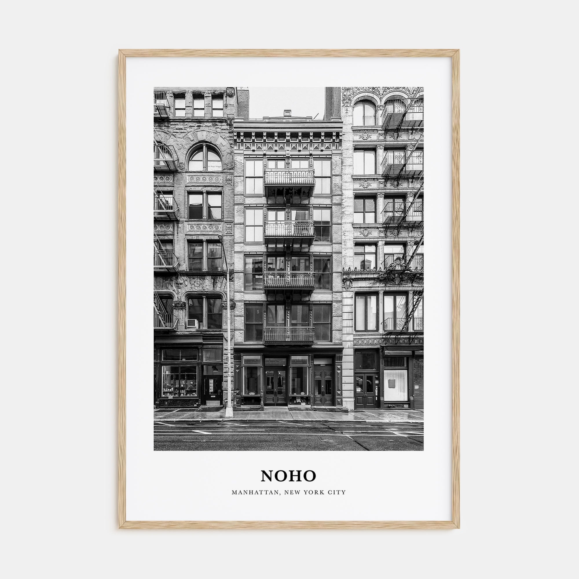 NoHo Portrait B&W Poster