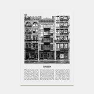 NoHo Travel B&W Poster