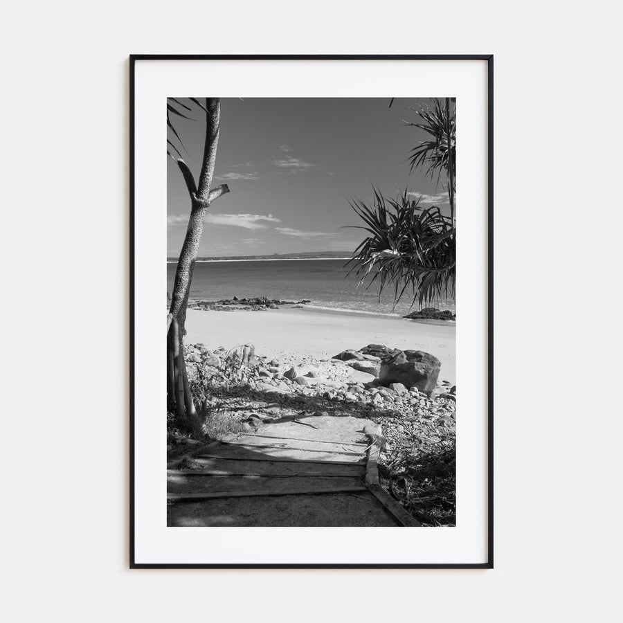 Noosa Heads Photo B&W Poster