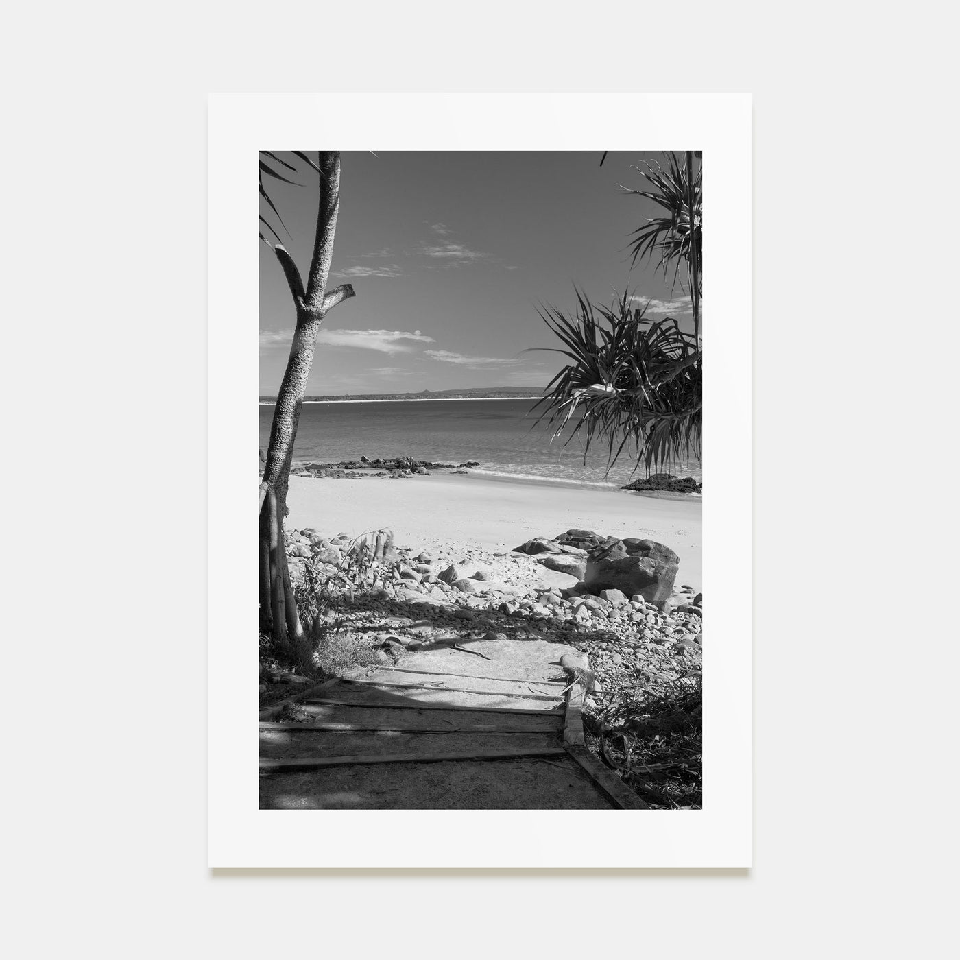 Noosa Heads Photo B&W Poster
