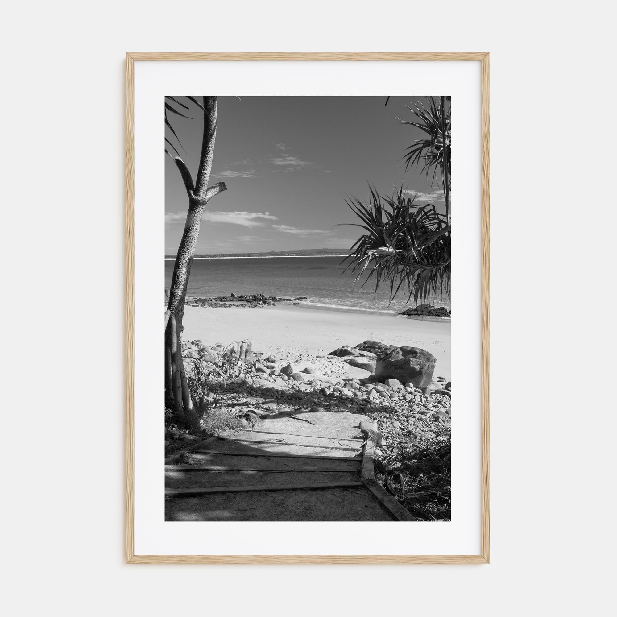Noosa Heads Photo B&W Poster