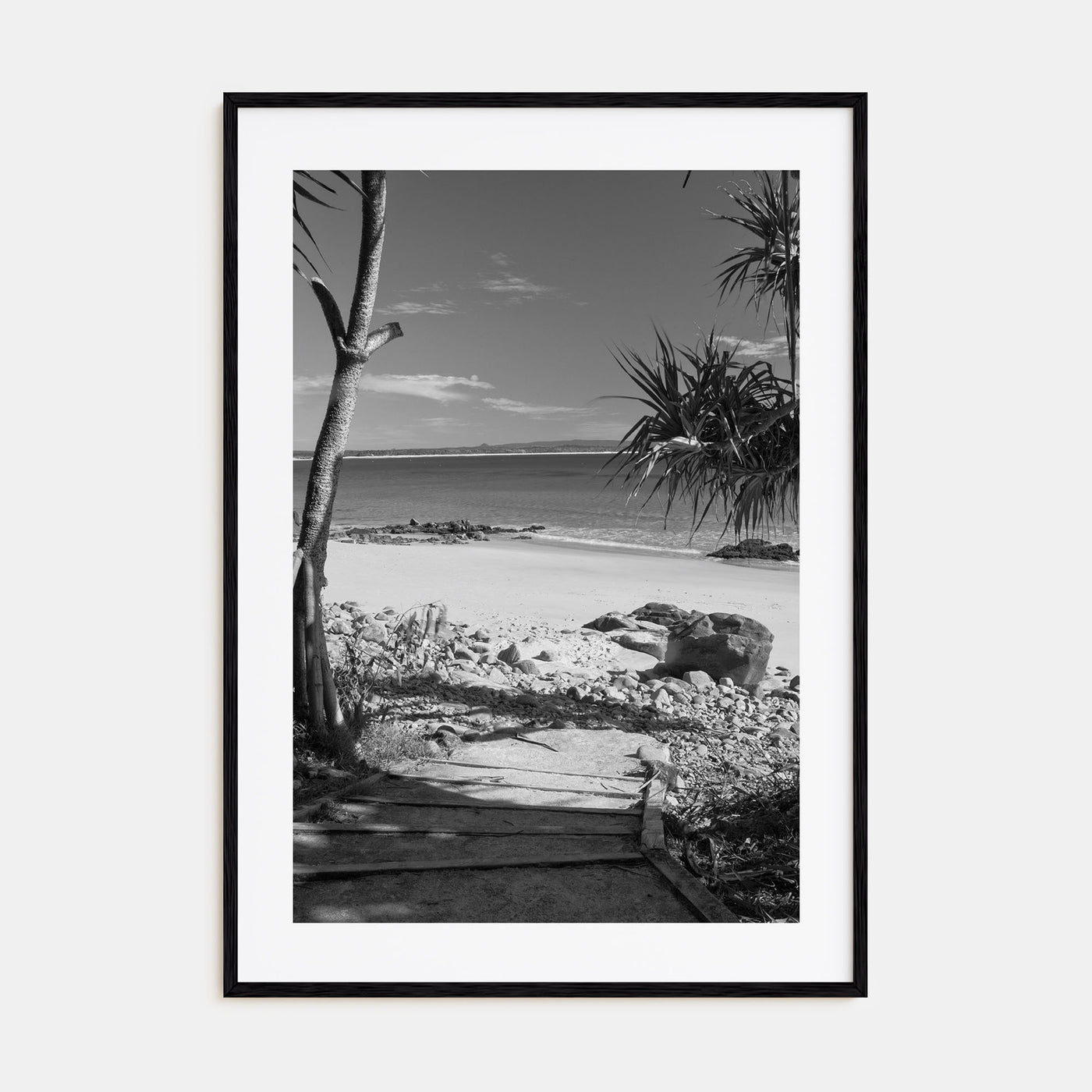 Noosa Heads Photo B&W Poster