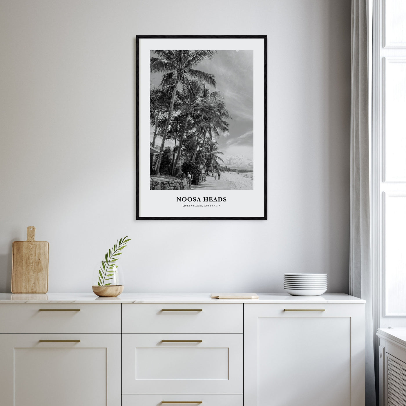 Noosa Heads Portrait B&W No 1 Poster