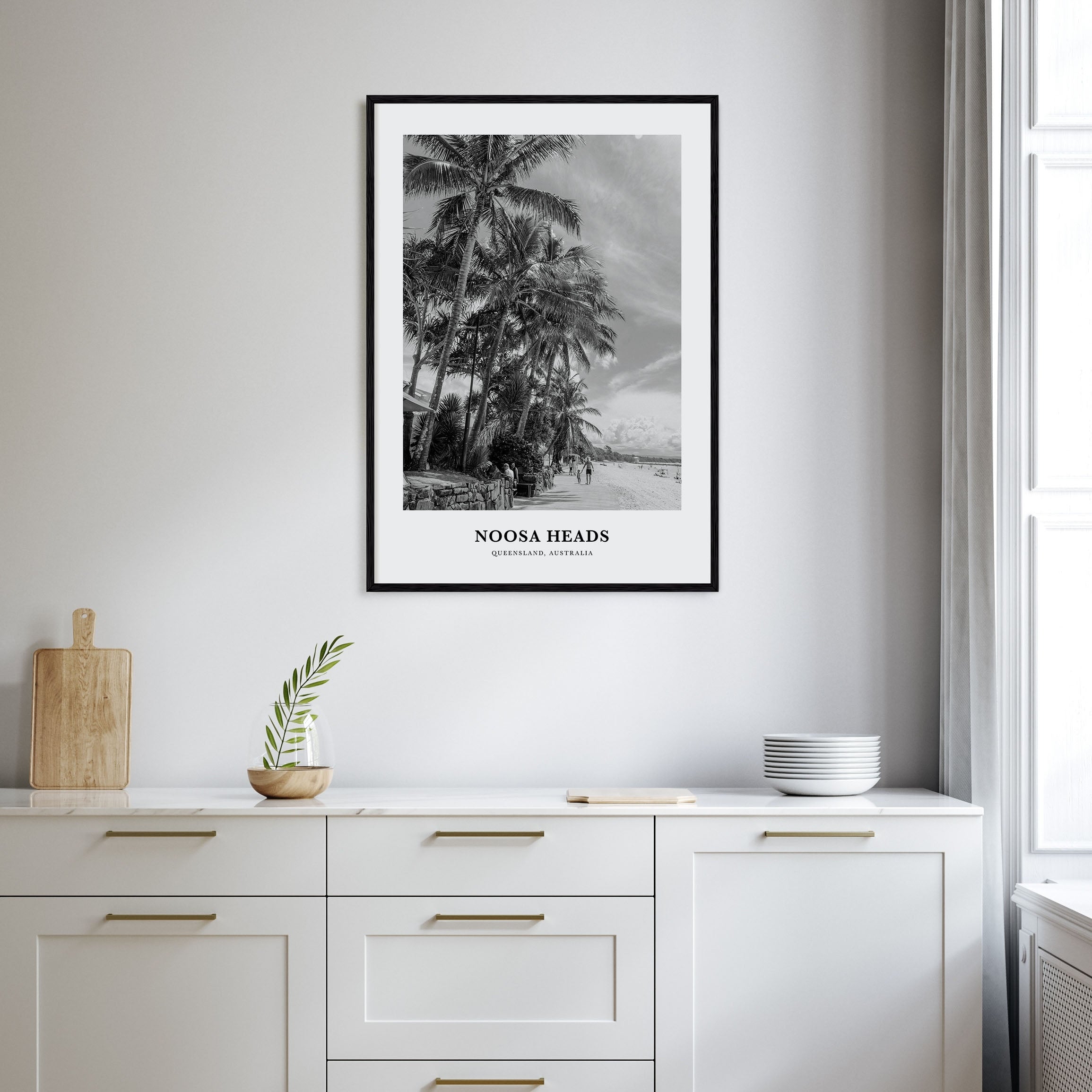 Noosa Heads Portrait B&W No 1 Poster