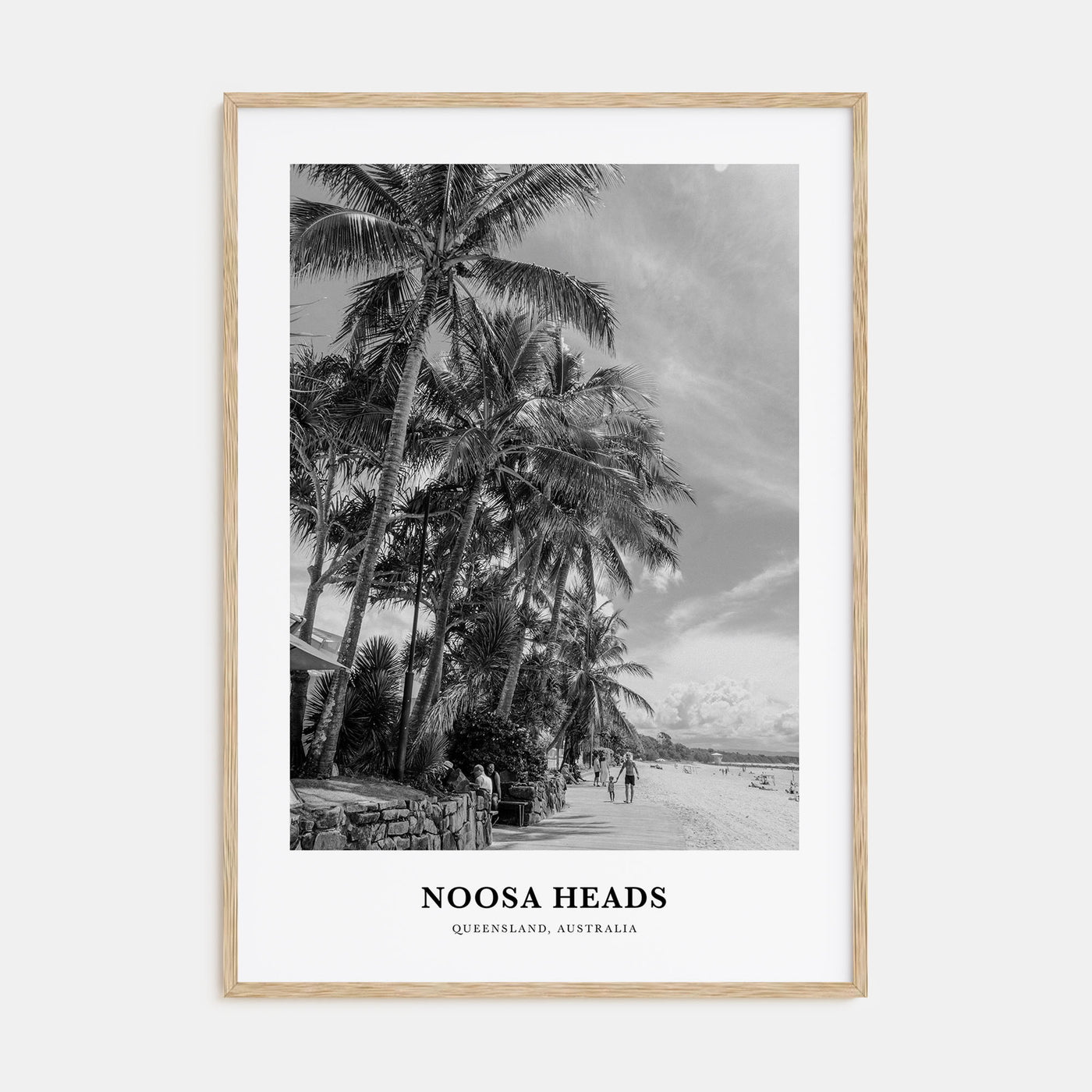 Noosa Heads Portrait B&W No 1 Poster