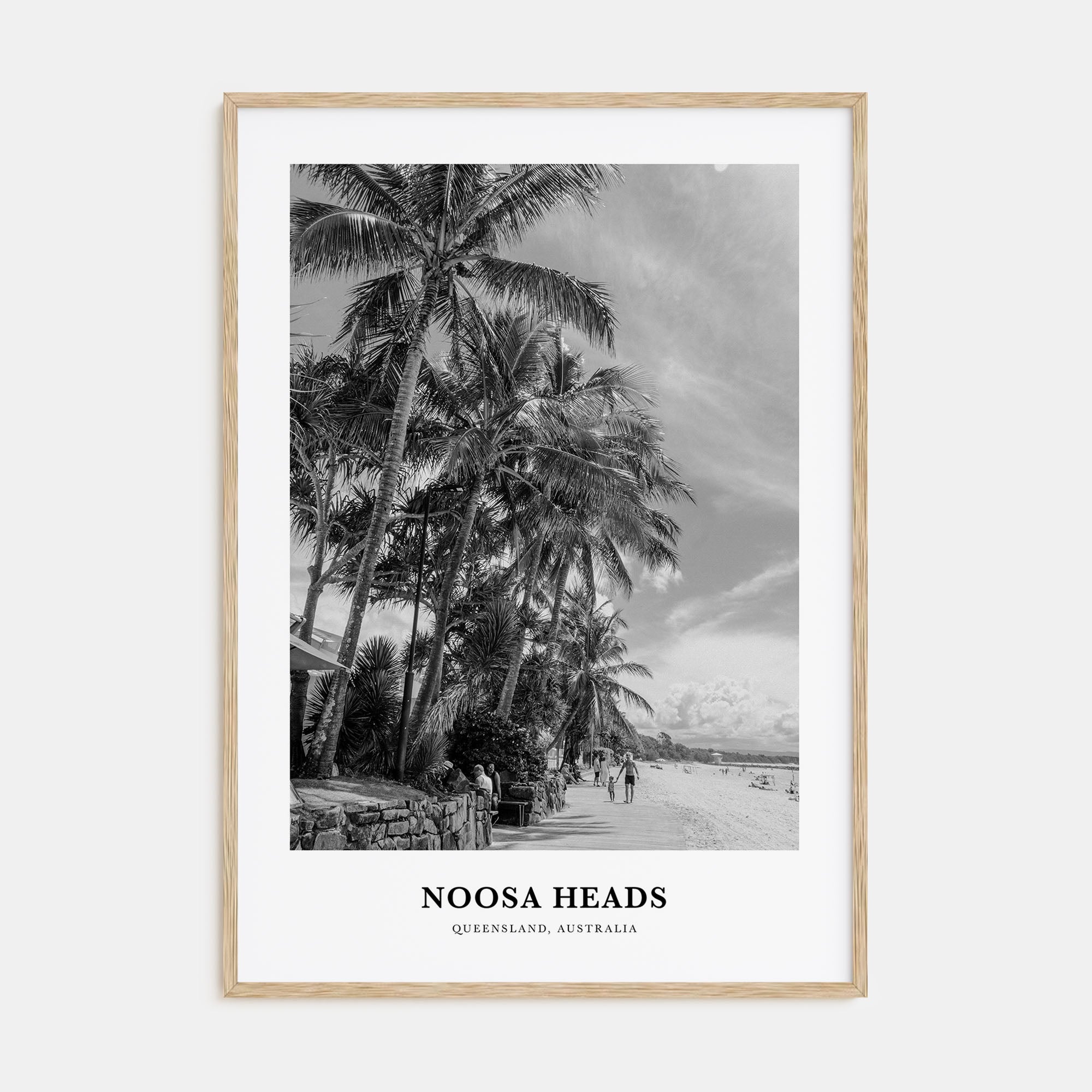 Noosa Heads Portrait B&W No 1 Poster