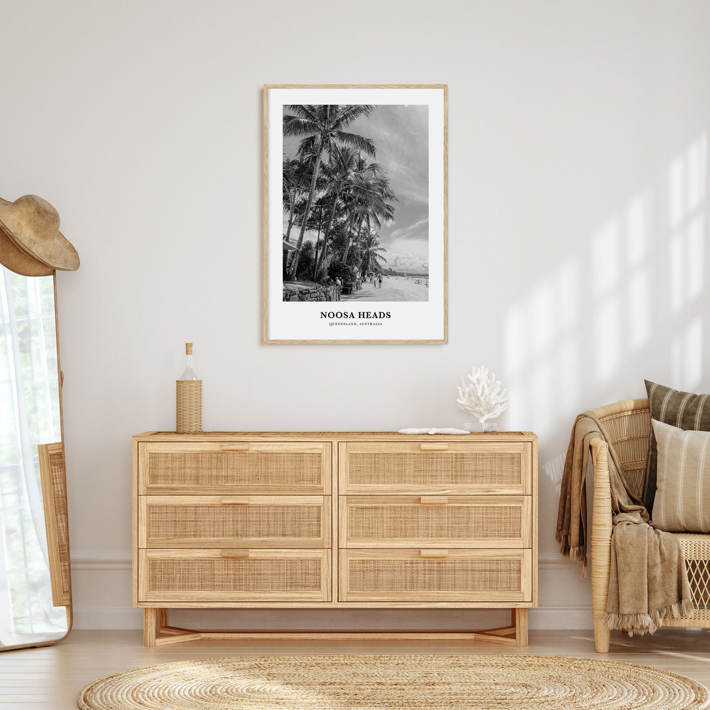 Noosa Heads Portrait B&W No 1 Poster