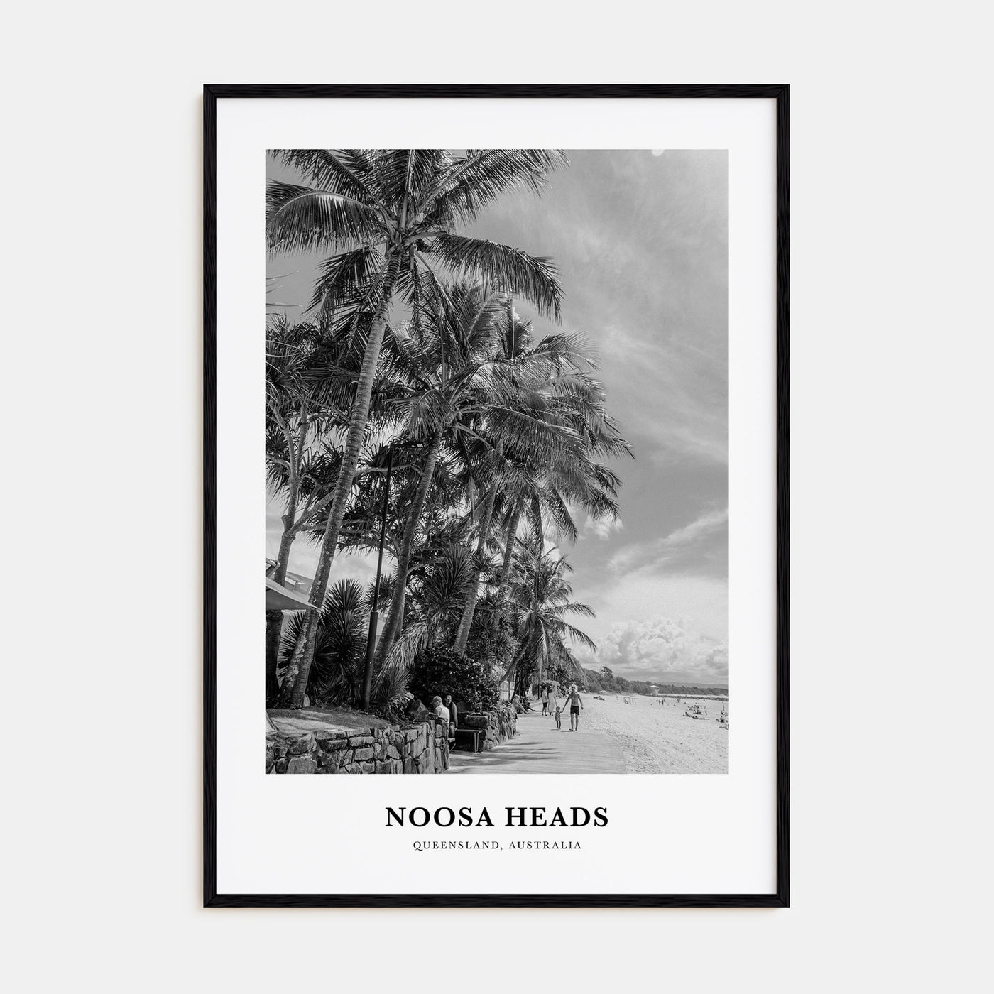 Noosa Heads Portrait B&W No 1 Poster