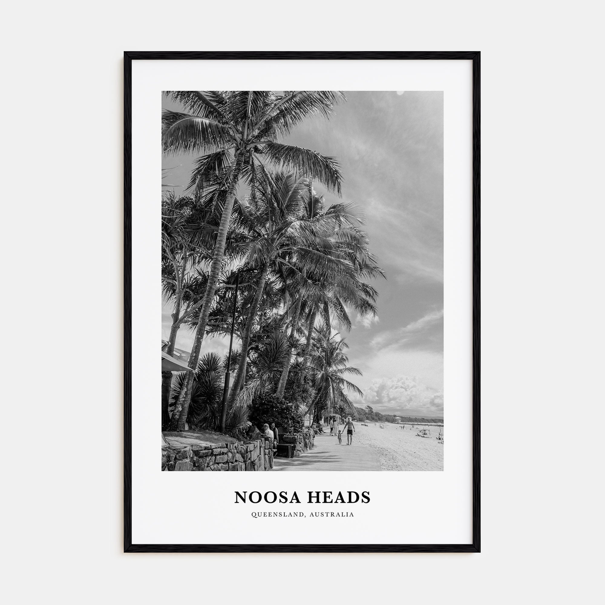 Noosa Heads Portrait B&W No 1 Poster