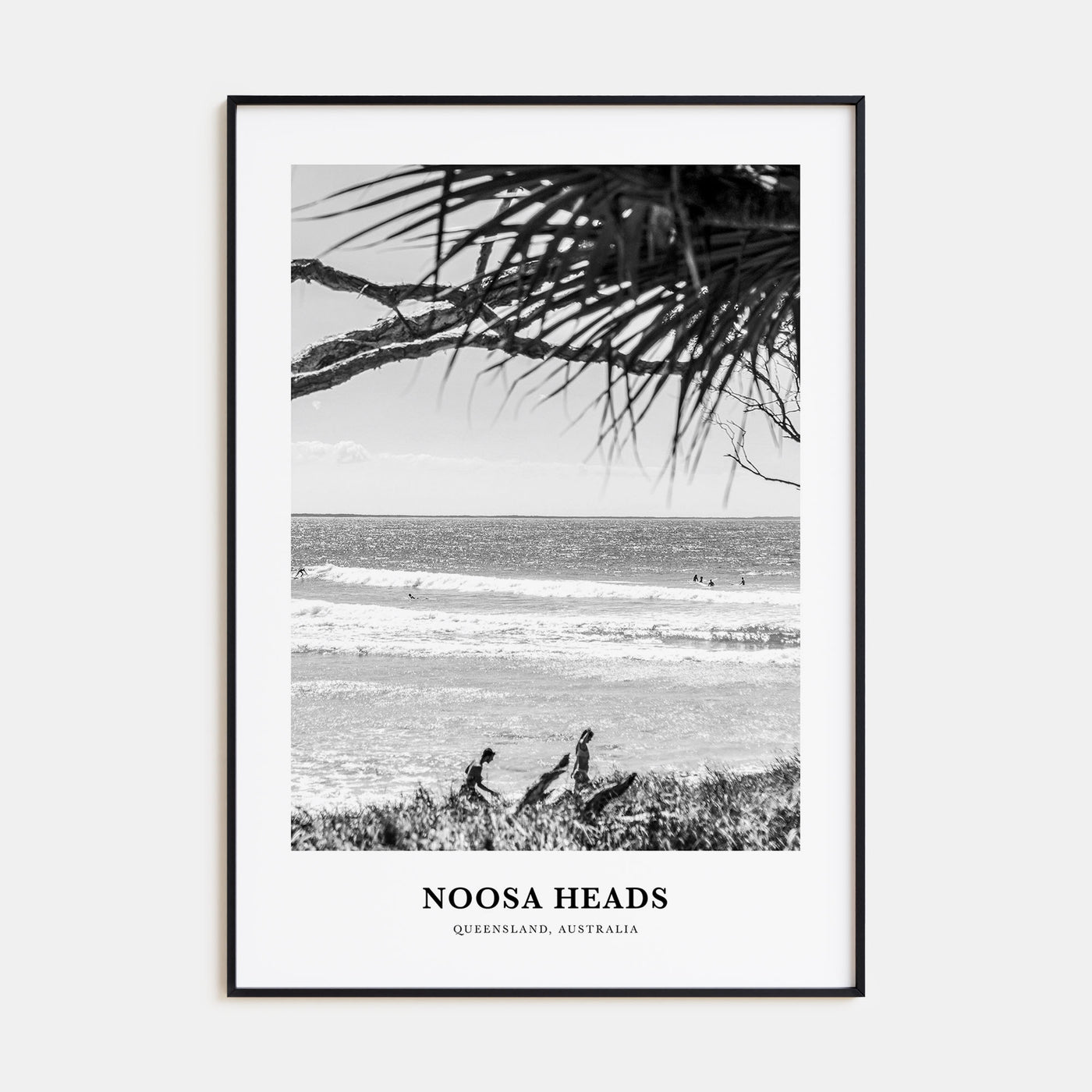 Noosa Heads Portrait B&W No 2 Poster