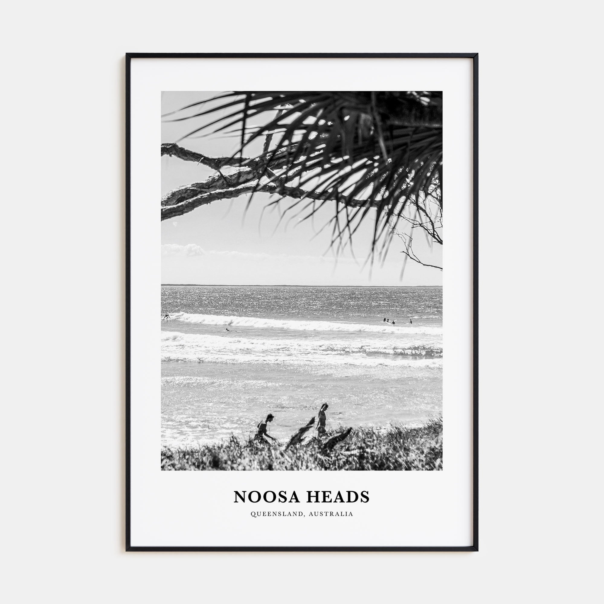 Noosa Heads Portrait B&W No 2 Poster