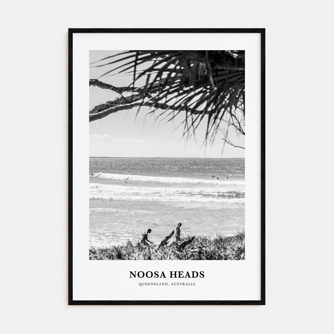 Noosa Heads Portrait B&W No 2 Poster