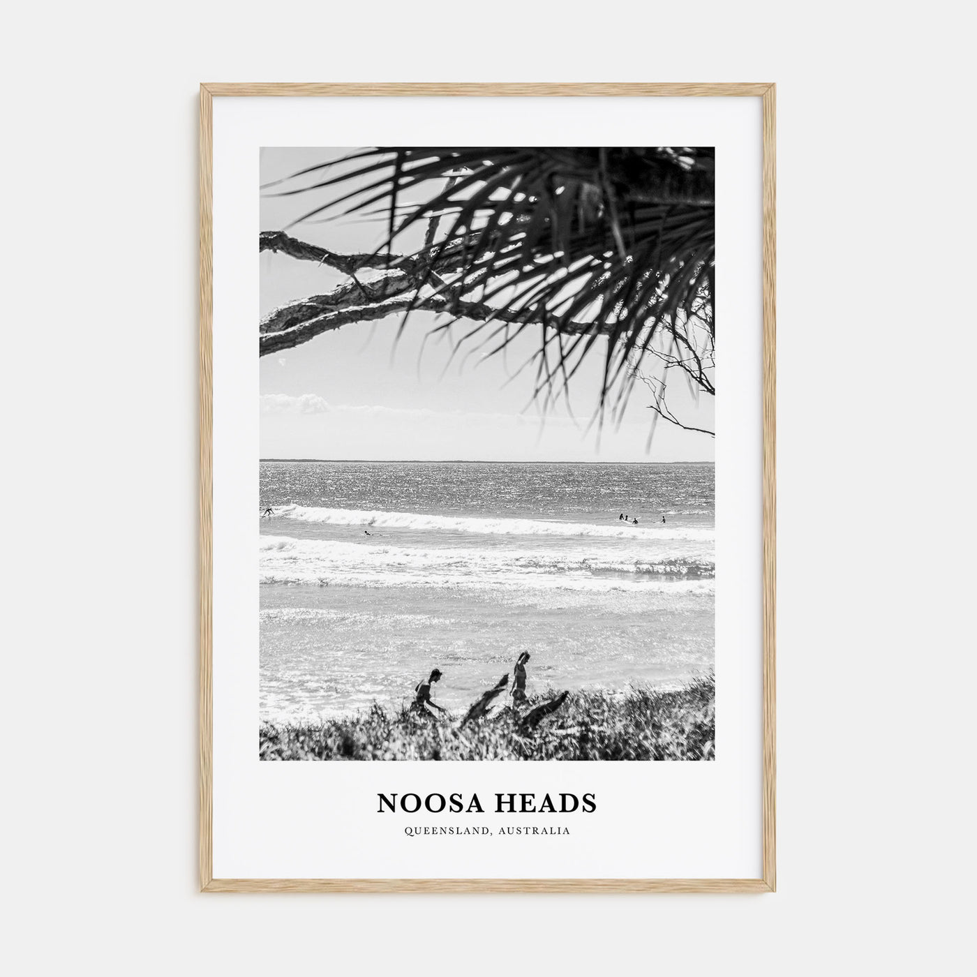 Noosa Heads Portrait B&W No 2 Poster