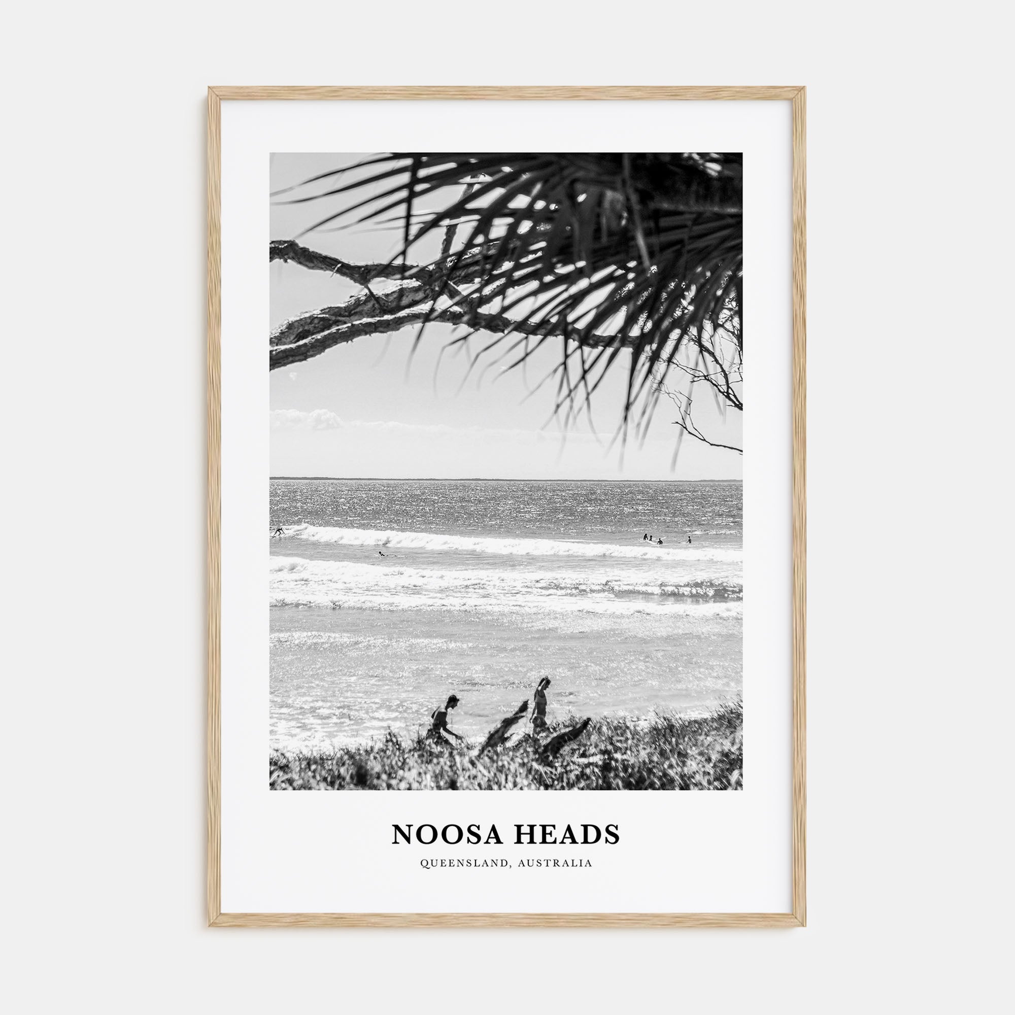 Noosa Heads Portrait B&W No 2 Poster