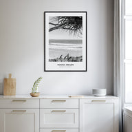 Noosa Heads Portrait B&W No 2 Poster