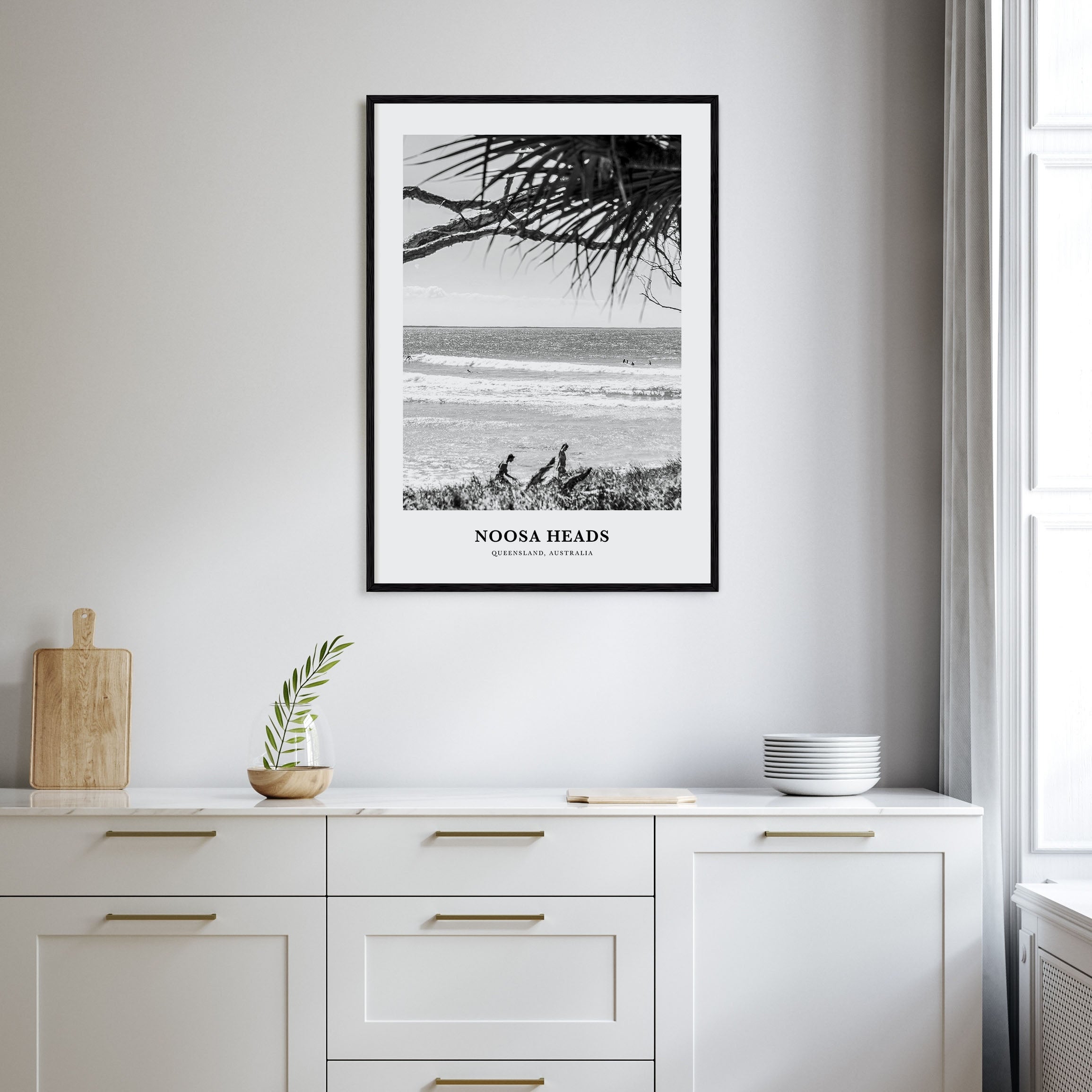 Noosa Heads Portrait B&W No 2 Poster