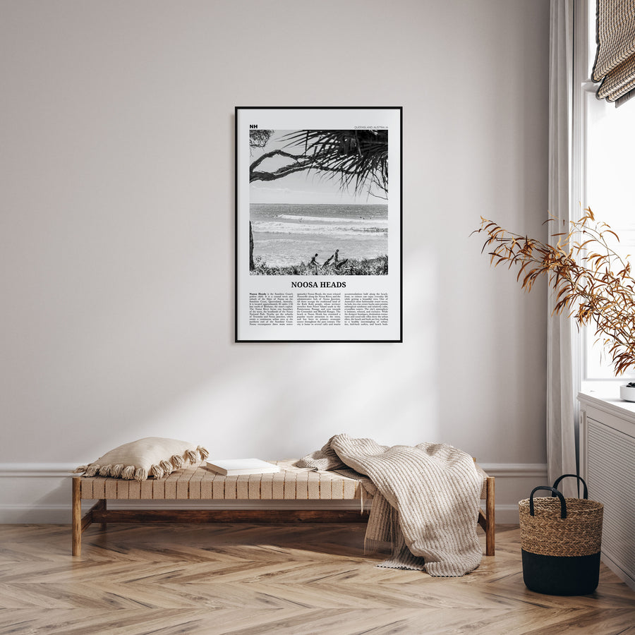 Noosa Heads Travel B&W No 1 Poster