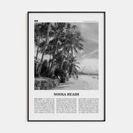 Noosa Heads Travel B&W No 2 Poster