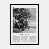 Noosa Heads Travel B&W No 2 Poster