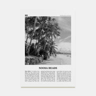 Noosa Heads Travel B&W No 2 Poster