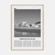 Nord-Pas-de-Calais Travel B&W Poster