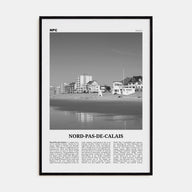 Nord-Pas-de-Calais Travel B&W Poster