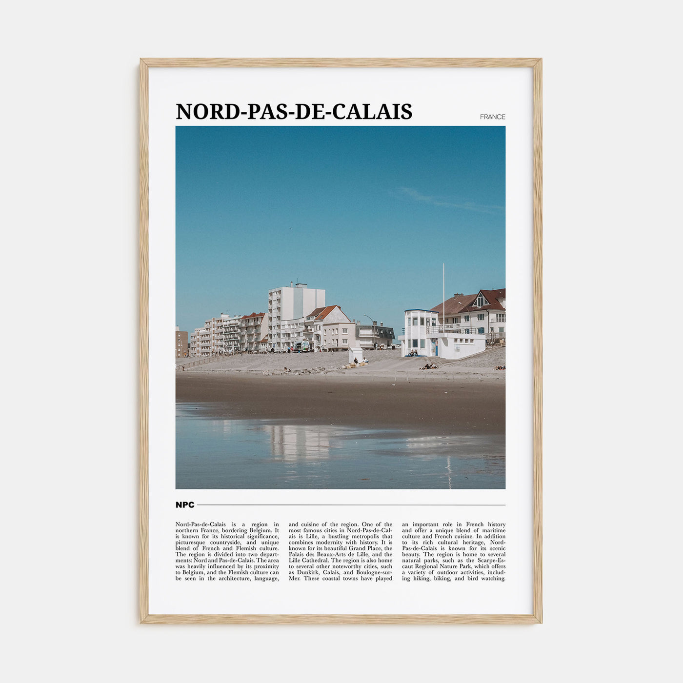 Nord-Pas-de-Calais Travel Color Poster