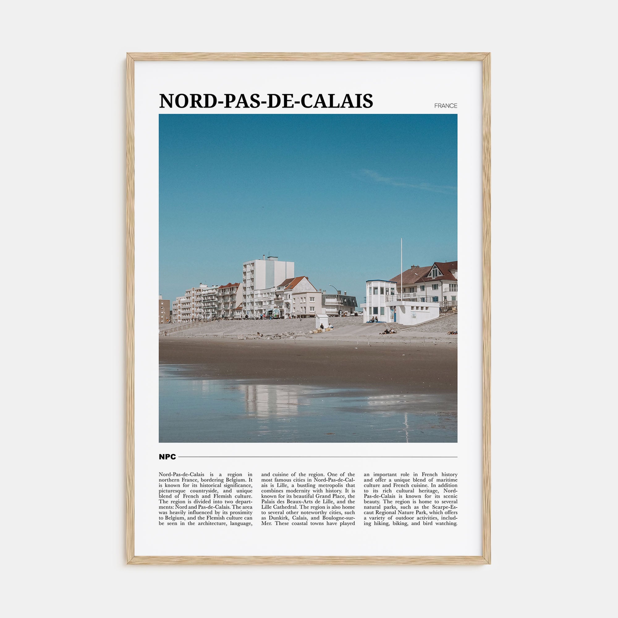Nord-Pas-de-Calais Travel Color Poster