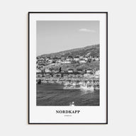 Nordkapp Portrait B&W Poster