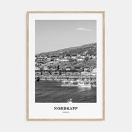 Nordkapp Portrait B&W Poster