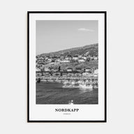 Nordkapp Portrait B&W Poster