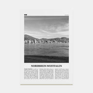 Nordrhein-Westfalen Travel B&W Poster