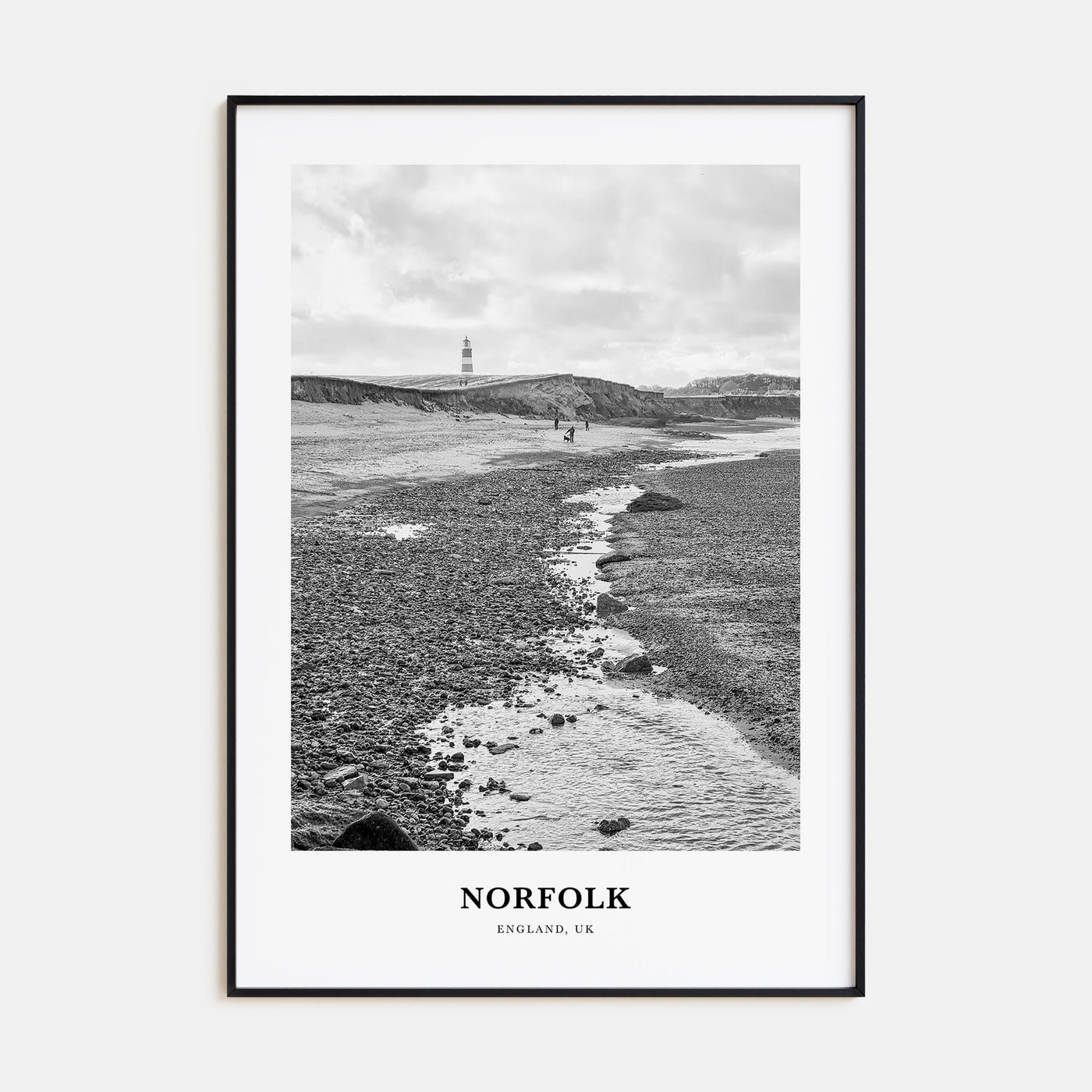 Norfolk, England Portrait B&W Poster