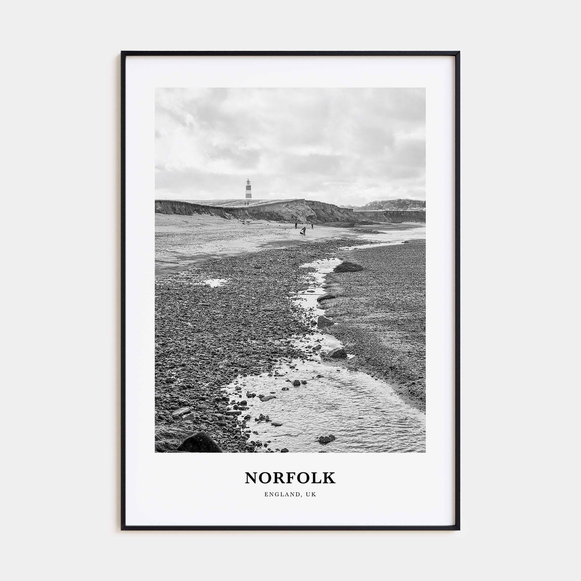 Norfolk, England Portrait B&W Poster