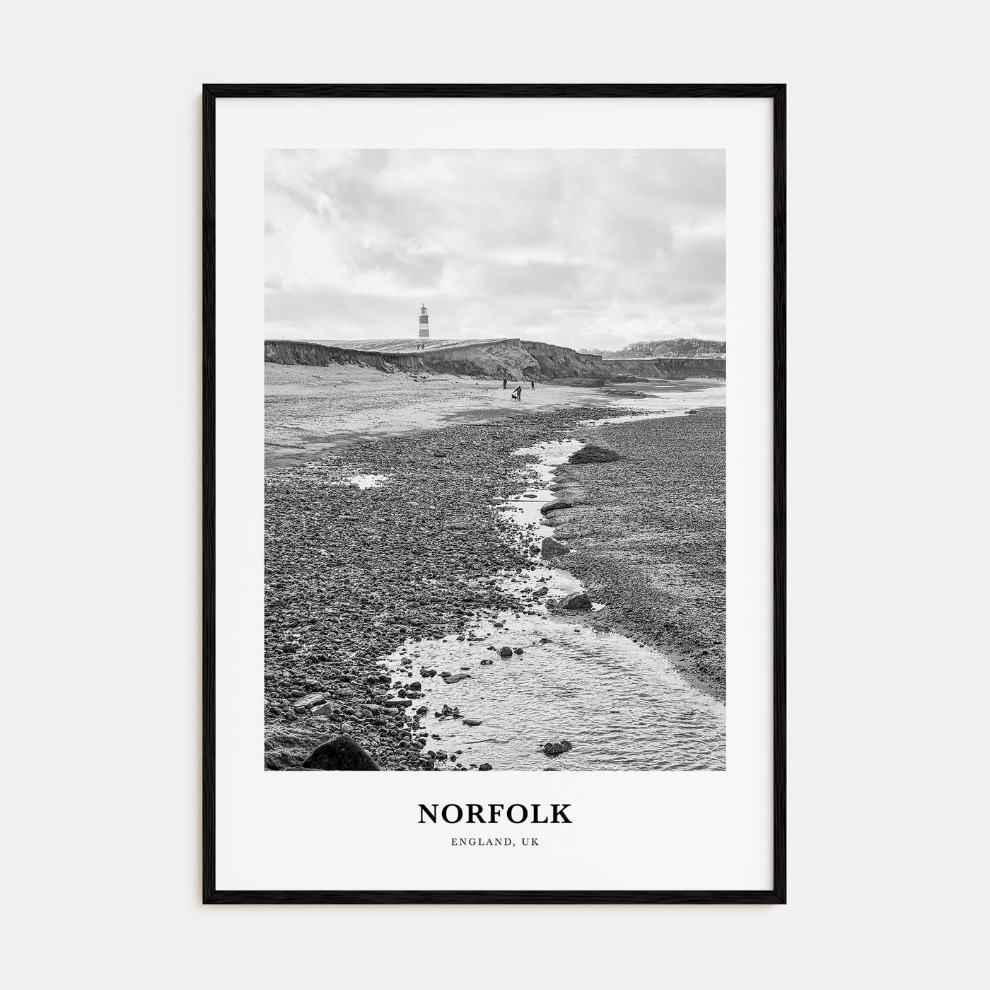 Norfolk, England Portrait B&W Poster