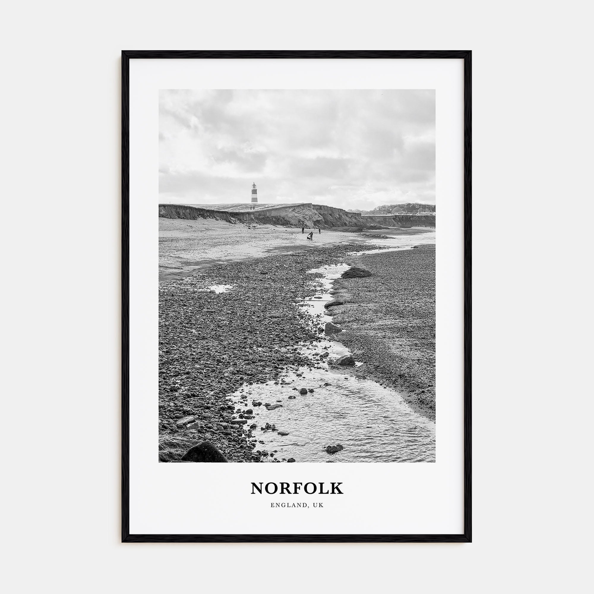 Norfolk, England Portrait B&W Poster