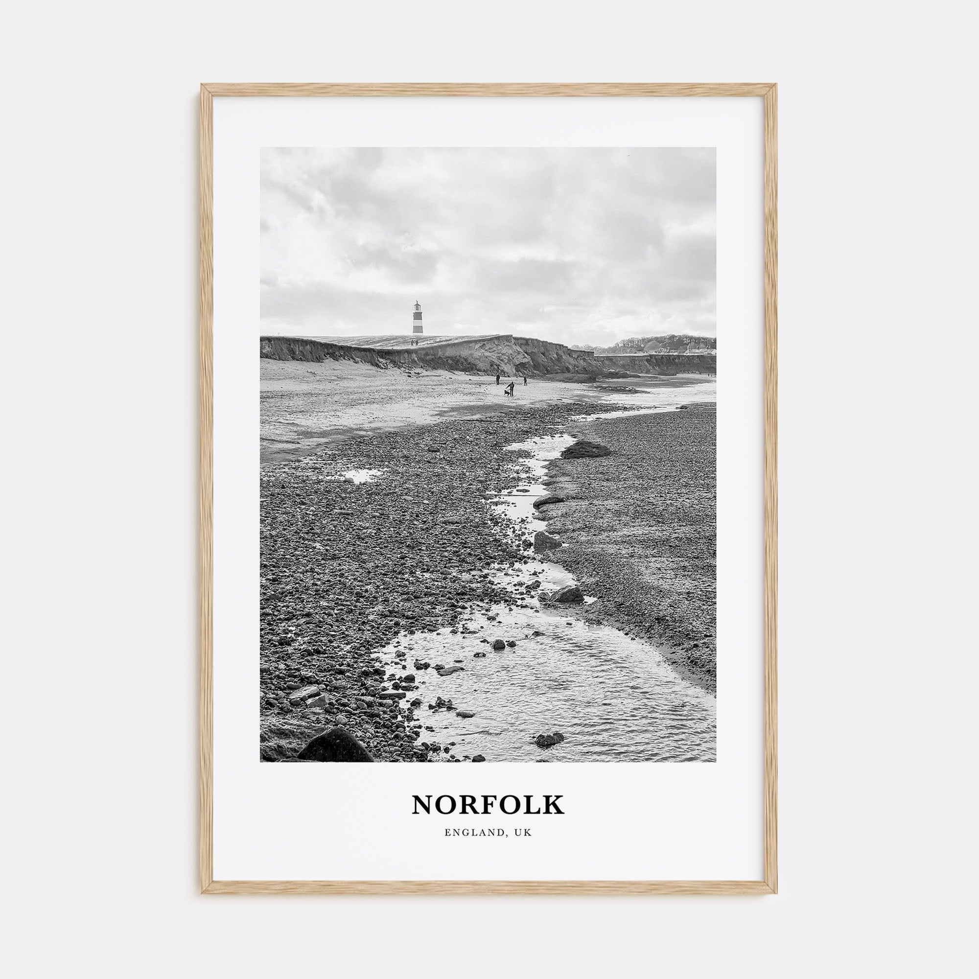 Norfolk, England Portrait B&W Poster