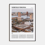 Norfolk, Virginia Travel Color Poster