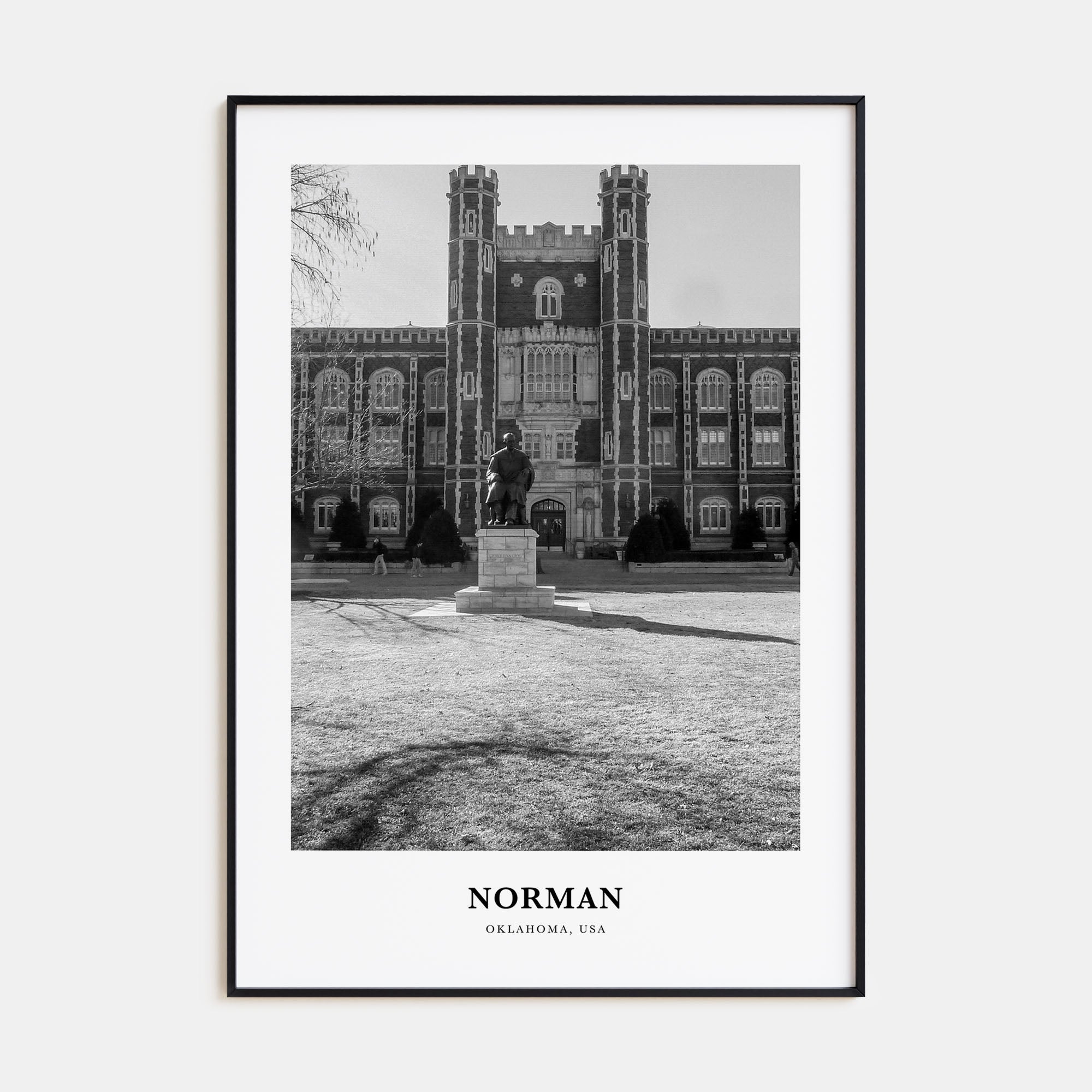 Norman Portrait B&W Poster