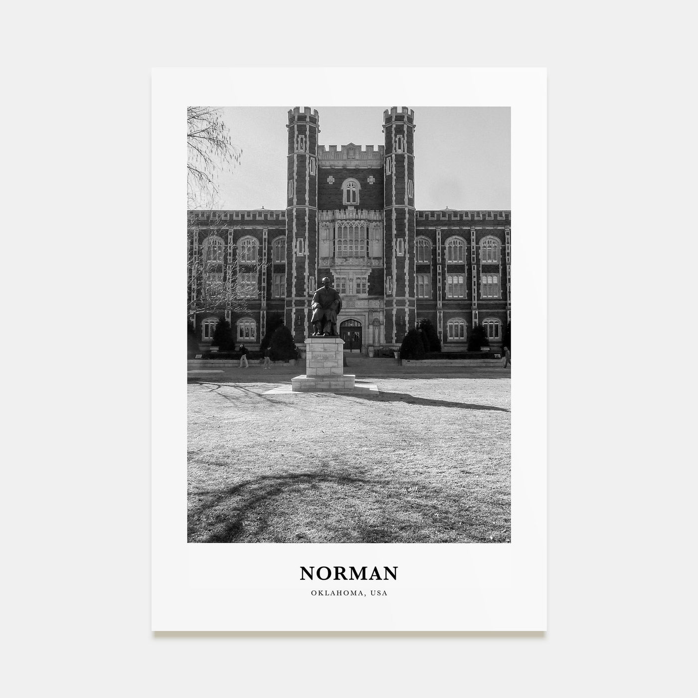 Norman Portrait B&W Poster