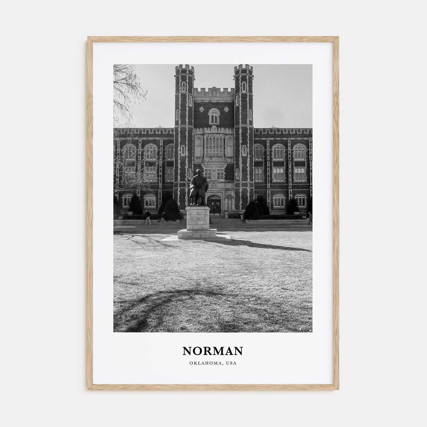Norman Portrait B&W Poster