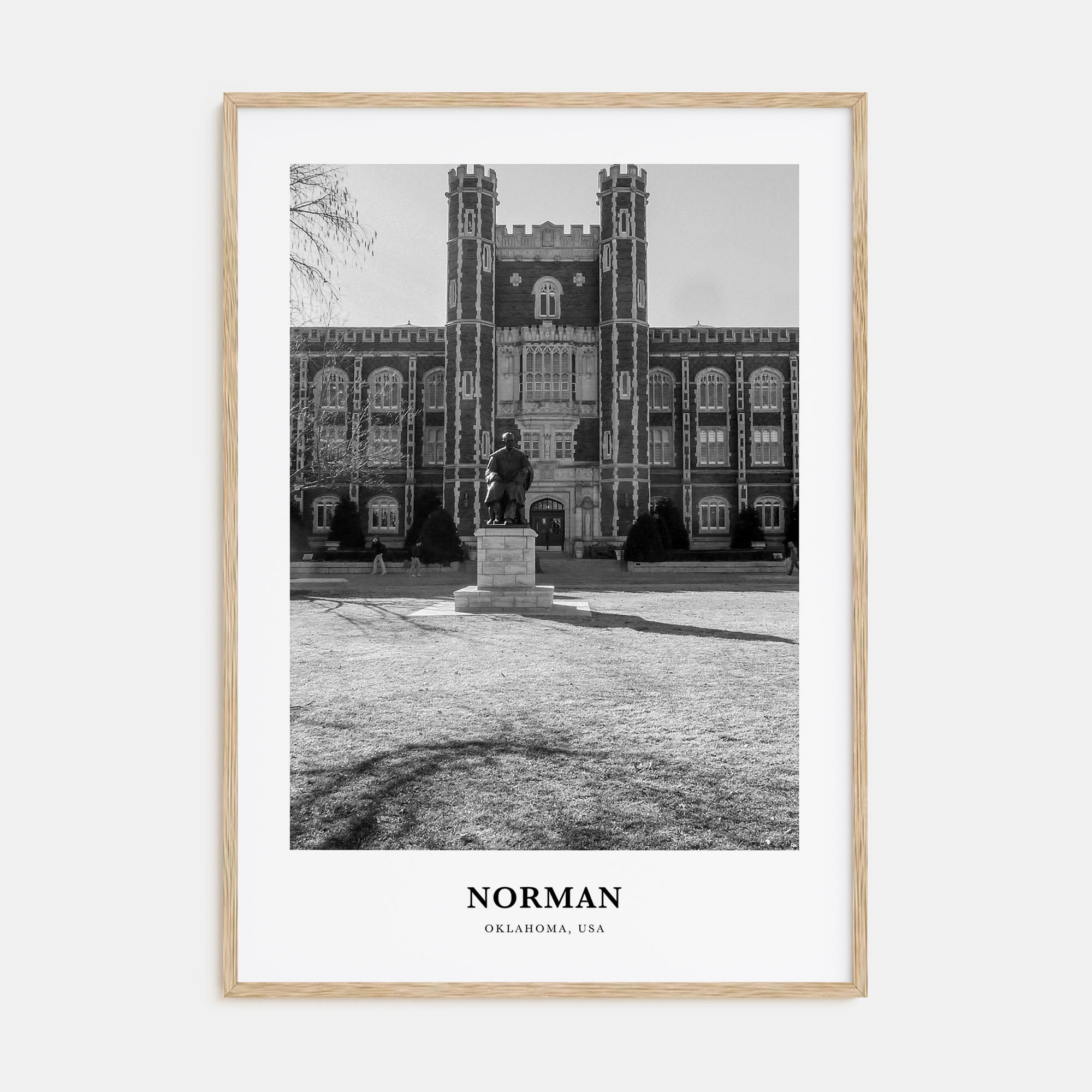 Norman Portrait B&W Poster