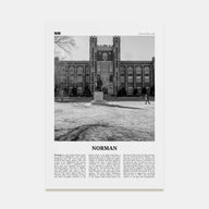 Norman Travel B&W Poster