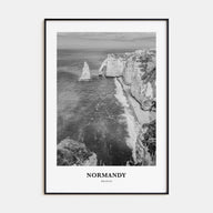 Normandy Portrait B&W Poster