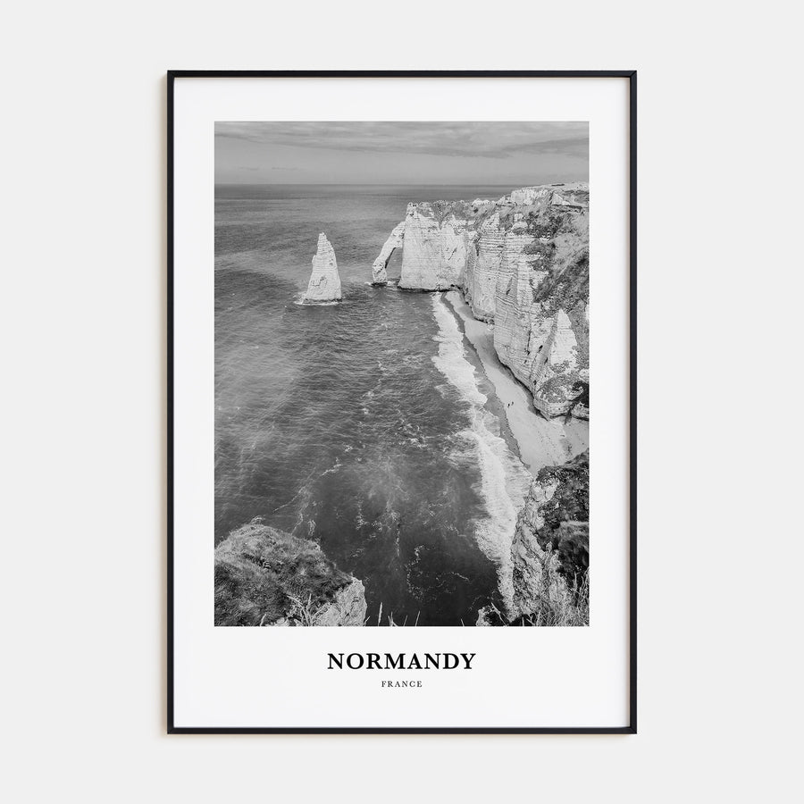 Normandy Portrait B&W Poster