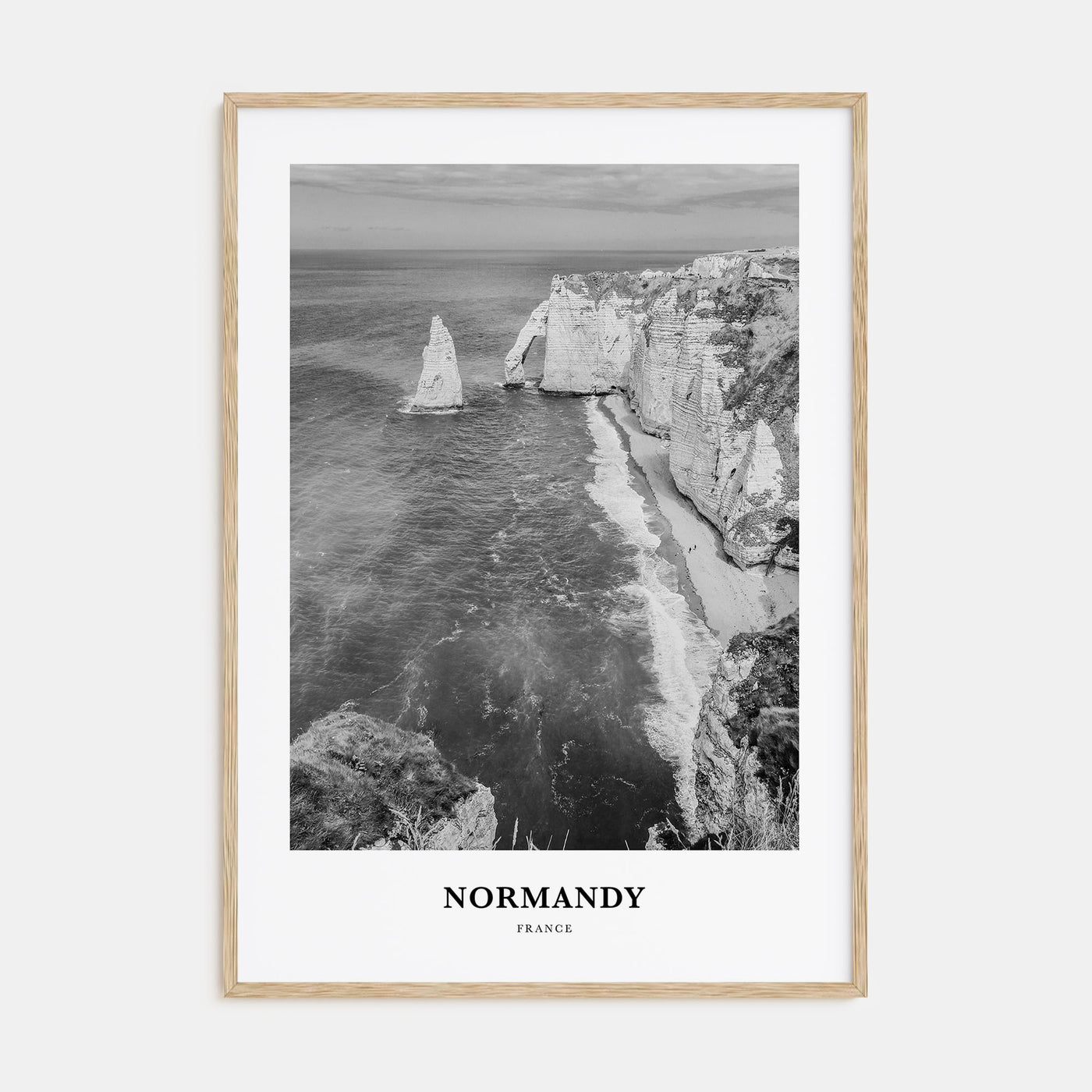 Normandy Portrait B&W Poster