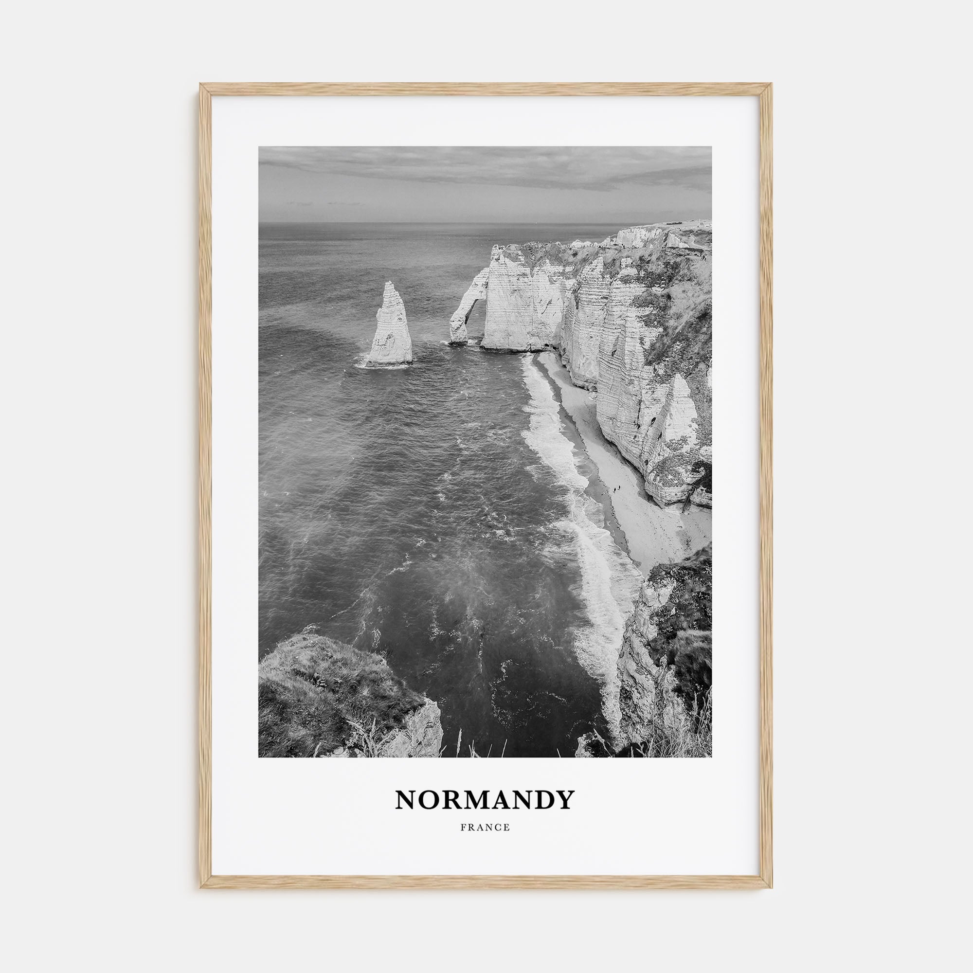 Normandy Portrait B&W Poster