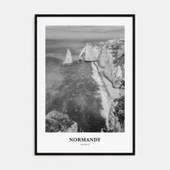 Normandy Portrait B&W Poster