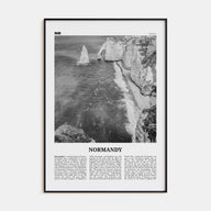 Normandy Travel B&W Poster