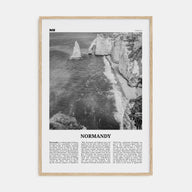 Normandy Travel B&W Poster